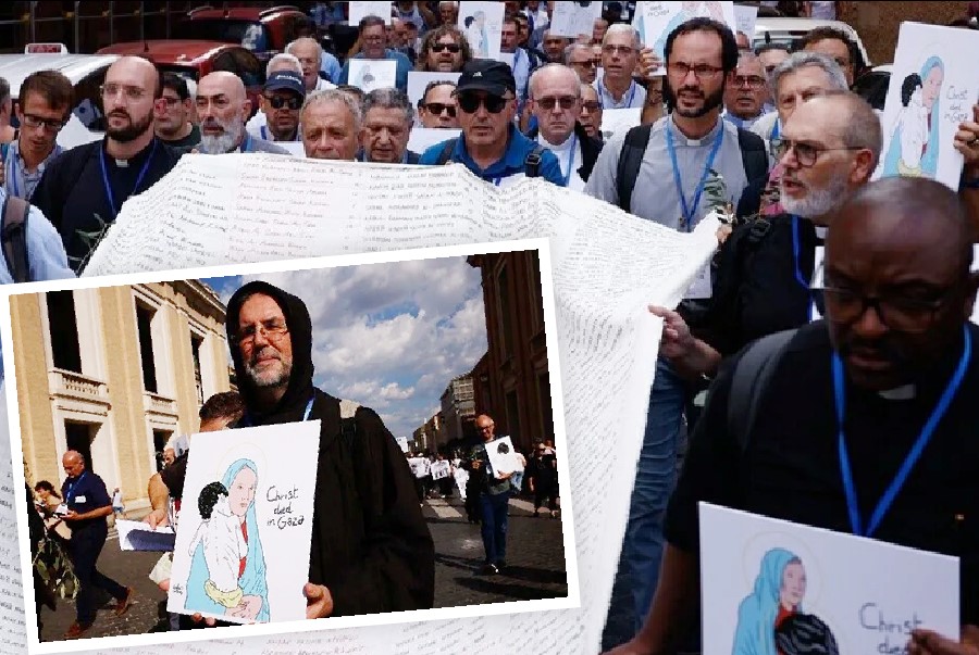 Priests protest genocide in Gaza